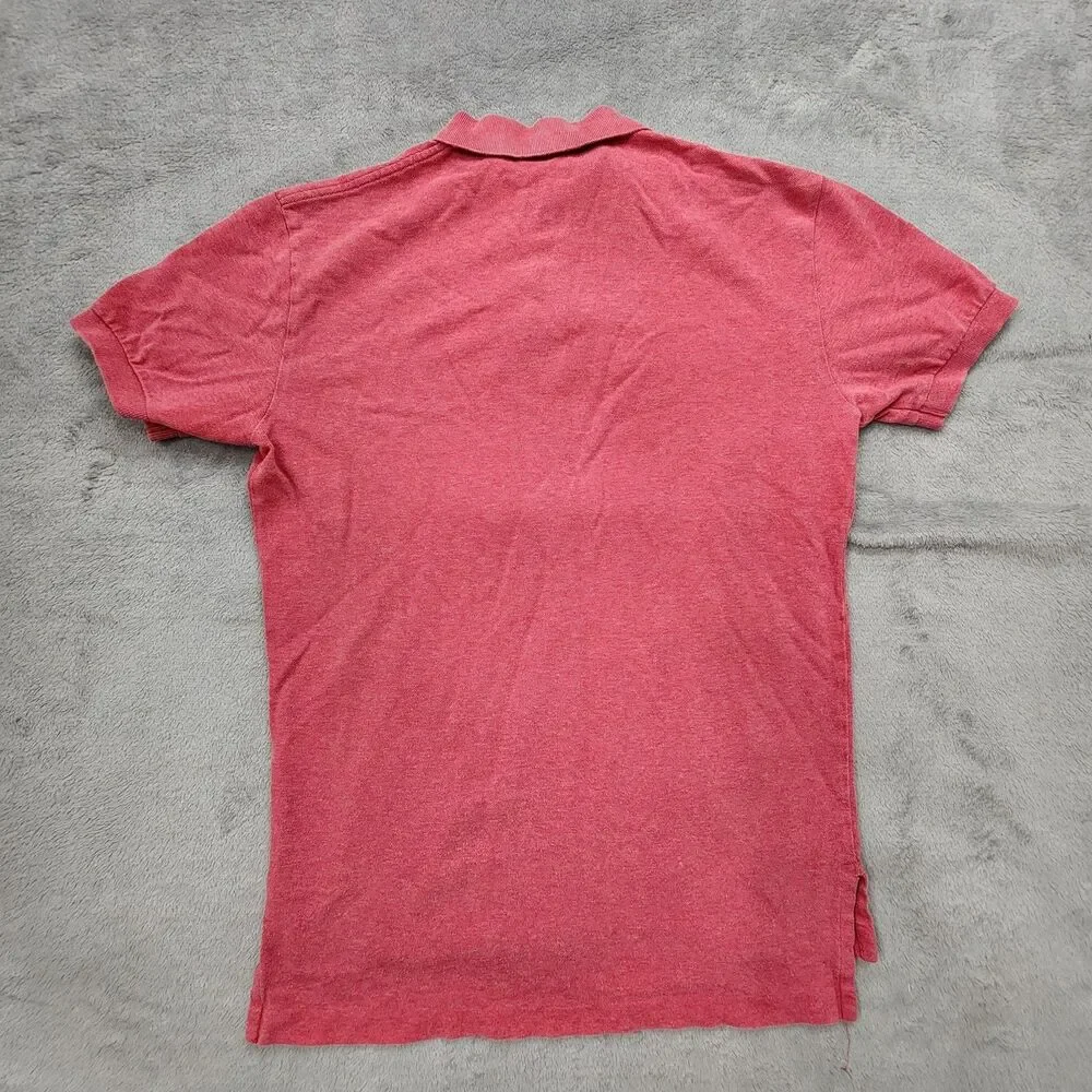 VTG Polo Ralph Lauren Shirt Mens Small 100% Cotton Red 90s Pony
